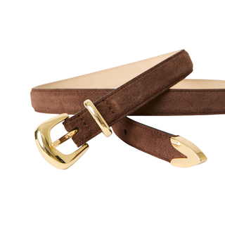 B-Low The Belt - Leo Suede Chocolate/Gold