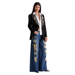 Alice + Olivia - Elna Embell Long Blazer