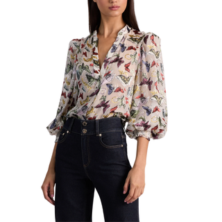 Alice & Olivia - Sheila Blouse in Color Spread Your Wings