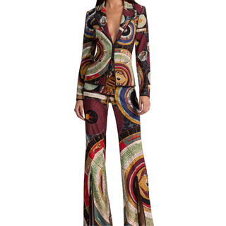 Alice + Olivia - Mya Notch Collar Fitted Blazer