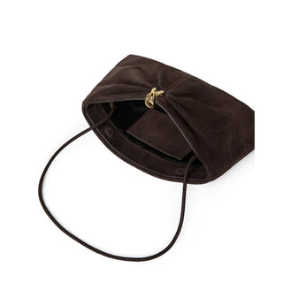 Loeffler Randall - Corrine Brown Suede Gathered Clutch