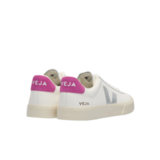 Veja - Women's Campo Leather White Silver Ultraviolet