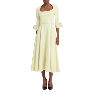 Ellis Midi Dress in Buttermilk
