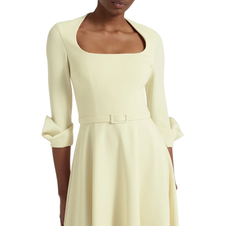 Ellis Midi Dress in Buttermilk