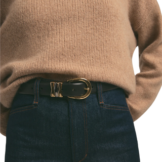 Favorite Daughter - The William Split Decision Belt in Black Gold
