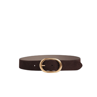 Favorite Daughter - The Suede Jean Belt in Chocolate Antique