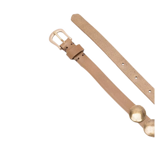 Golden Goose - Women's Belt Trinidad Thin Washed Leather Kaki
