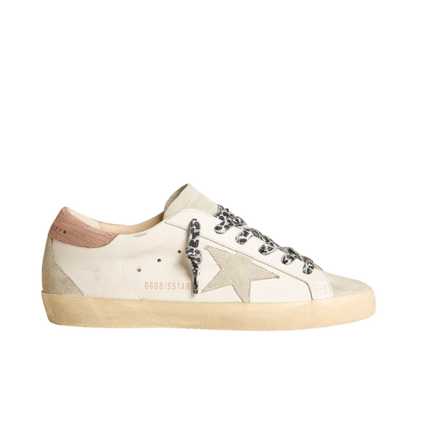Golden Goose - Women's Super Star with ice-gray star and pink
