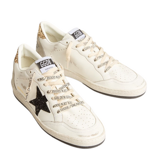 Golden Goose -  Women's White/Black/Gold/Ice