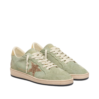 Golden Goose - Women's Ballstar Suede Sneaker in Sage