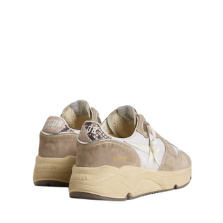Golden Goose - Women's Running Sole suede sneakers with python heel tab