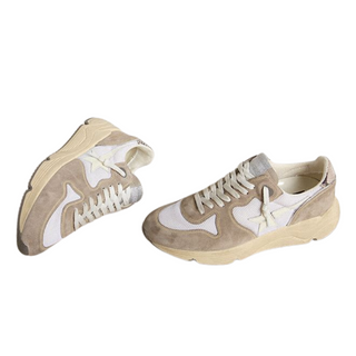 Golden Goose - Women's Running Sole suede sneakers with python heel tab