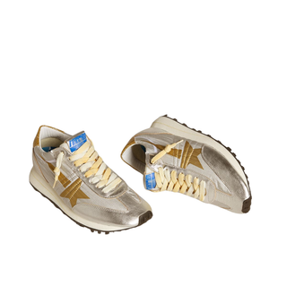 Golden Goose - Women’s Marathon with silver ripstop nylon upper and gold star