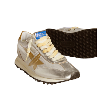 Golden Goose - Women’s Marathon with silver ripstop nylon upper and gold star
