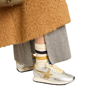 Golden Goose - Women’s Marathon with silver ripstop nylon upper and gold star