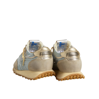 Golden Goose - Women’s Marathon with light blue nylon upper and pastel blue star