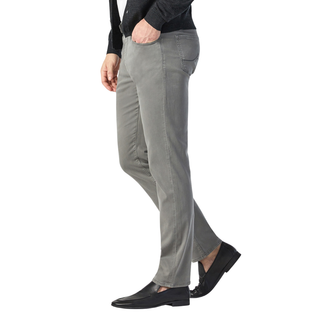 34 Heritage - Charisma Relaxed Straight Pants in Pewter Twill