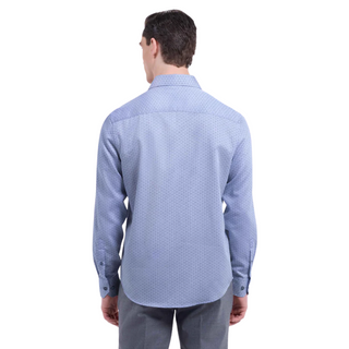 Bugatchi - Axel Geometric Shirt Air Blue