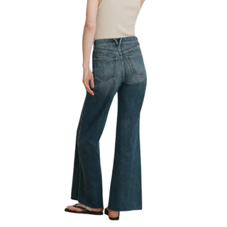 Veronica Beard - Taylor Crossover-Waistband Wide-Leg Jean