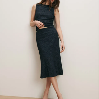 Veronica Beard - Selah Lace Tank Top Navy