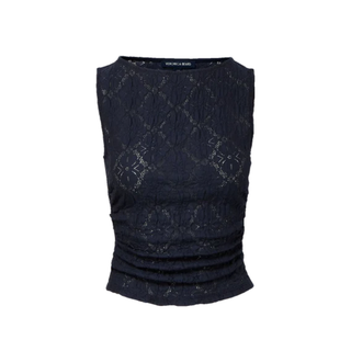 Veronica Beard - Selah Lace Tank Top Navy