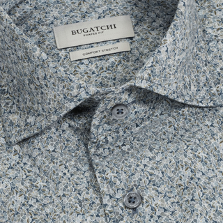 Men's L/S Alvin Woven Shaped Shirt in Olive