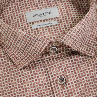 Men's L/S Alvin Woven Shaped Shirt in Sienna