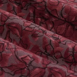 Men's L/S Julian Floral Shirt in Burgundy