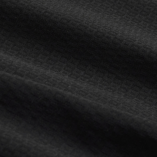 Men's L/S Julian Tonal Geometric Jacquard Shirt in Black