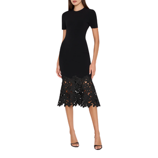 Milly - Halle Knit Midi Dress in Black