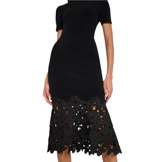 Milly - Halle Knit Midi Dress in Black