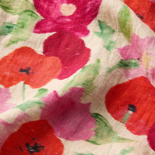 Lafayette 148 NY - Blossom Print Organic Linen Belted Shirtdress