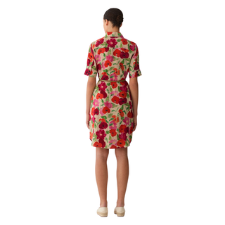 Lafayette 148 NY - Blossom Print Organic Linen Belted Shirtdress