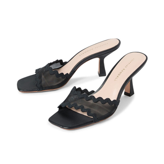 Loeffler Randall - Women's Milena mesh scalloped mule sandals