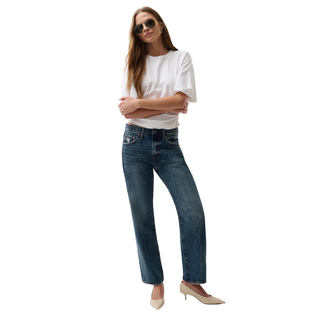 Pistola - Lexi Mid Rise Bowed Straight Jean - Artisan