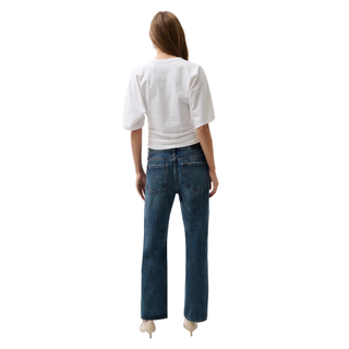 Pistola - Lexi Mid Rise Bowed Straight Jean - Artisan