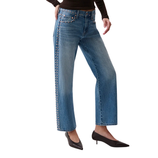 Pistola - Lexi Mid Rise Bowed Straight - Star Studded