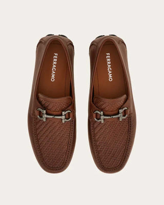 Ferragamo - Parigi Woven Gancini Driver
