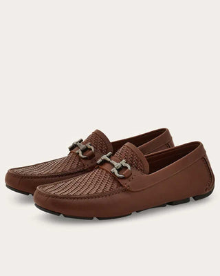 Ferragamo - Parigi Woven Gancini Driver