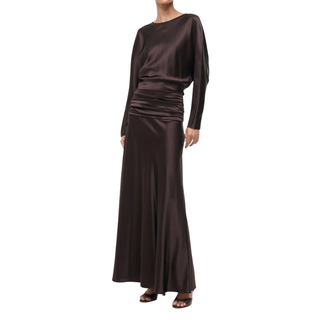 STAUD, Freda Silk Dress in Earth, Size 10 STAUD, Freda Silk Dress in Earth, Size 10