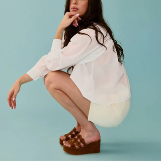 275 Central - Shammy Sandal in Brown Suede