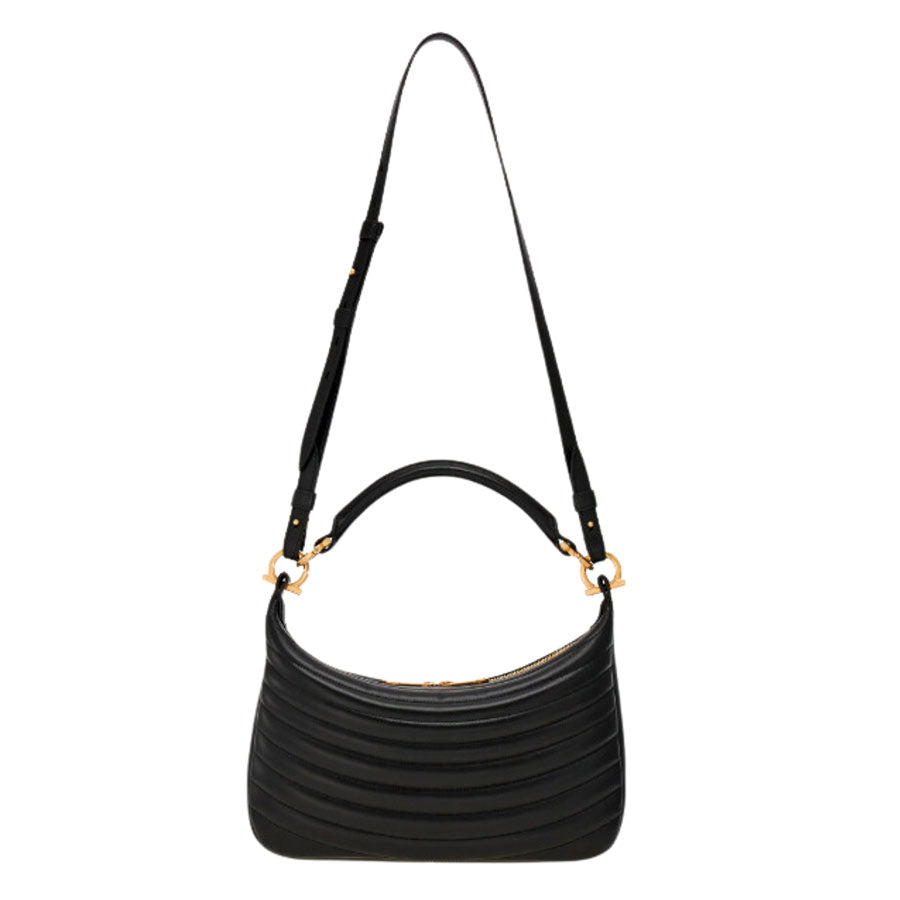 Ferragamo Double Gancio Flap Leather Crossbody Bag | Neiman