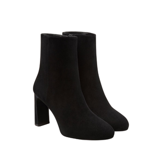 Stuart Weitzman - Babette Platform Zip Bootie Black