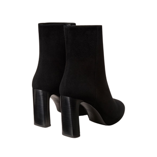 Stuart Weitzman - Babette Platform Zip Bootie Black