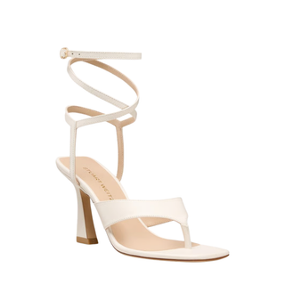 Stuart Weitzman - Vinnie Wrap Thong Sandal 85 in Cream