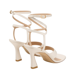 Stuart Weitzman - Vinnie Wrap Thong Sandal 85 in Cream