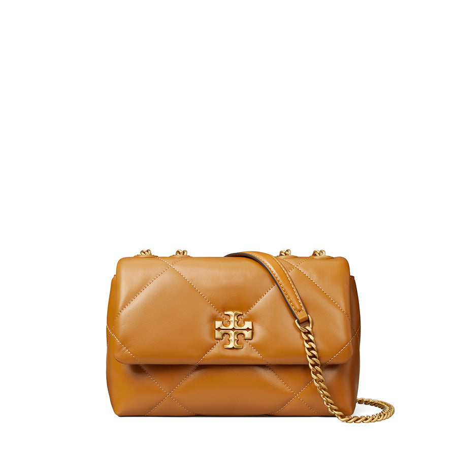 Tory Burch - Kira Diamond Quilt Small Convertible Shoulder Bag Tan