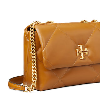 Tory Burch - Kira Diamond Quilt Small Convertible Shoulder Bag Tan