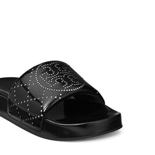 Tory Burch - Double T Pool Slide Nero/Nero