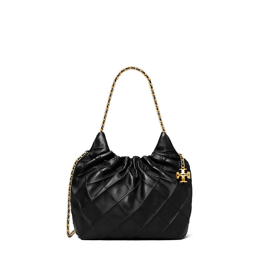 Tory Burch - Fleming Mini Hobo Black Handbag – Joe Brand Store